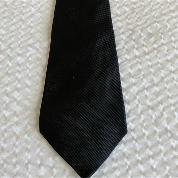 Tie Men’s Black 100% Italian Silk Hand Taylor’s - Picture 1 of 3